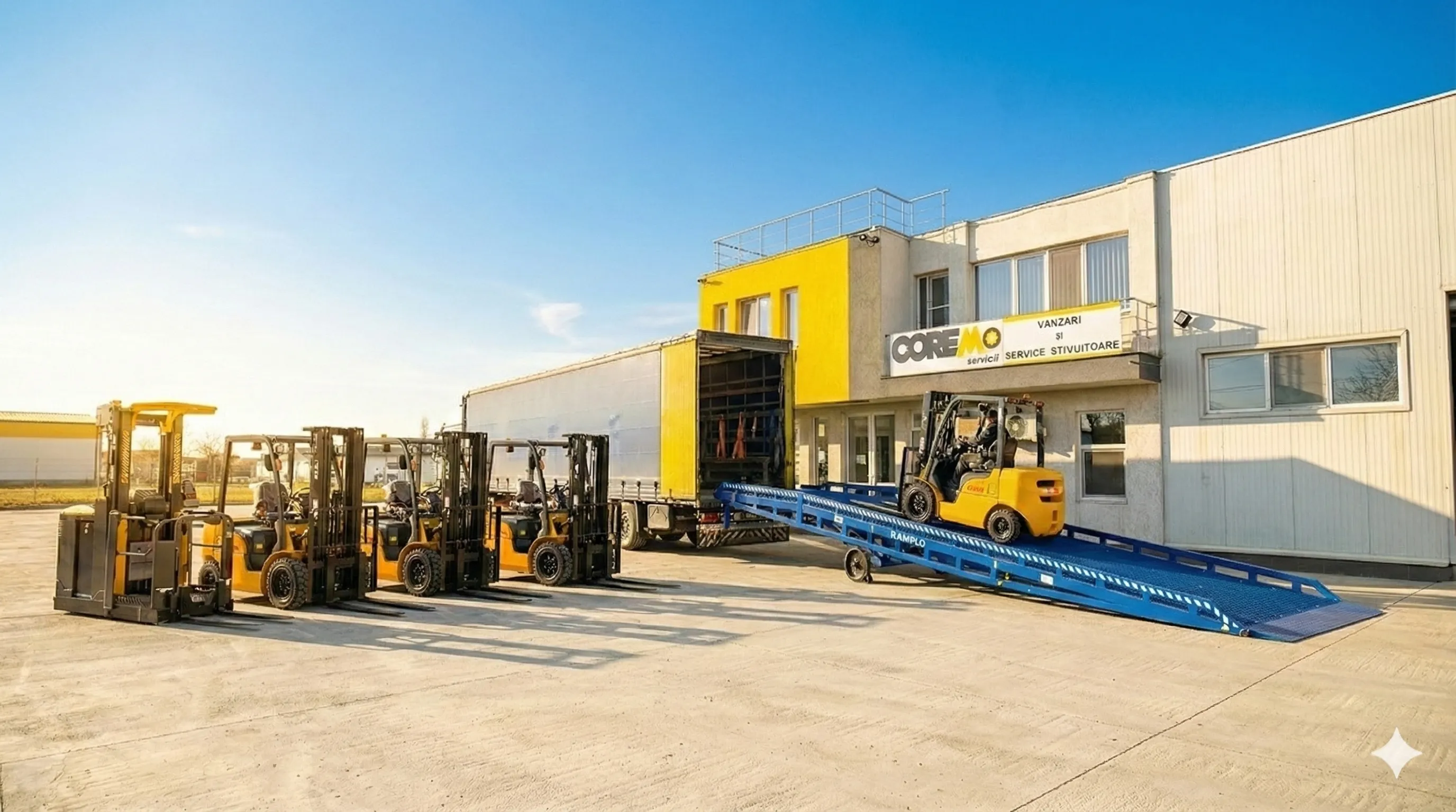 Stivuitoare TCM la sediul Coremo - Desktop